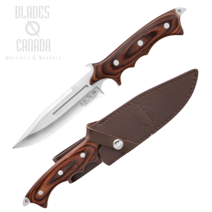 Gil Hibben Legacy Combat Fighter II Fixed Blade Knife, Leather Sheath, GH5072 Gil Hibben Legacy Combat Fighter II Fixed Blade Knife, Leather Sheath, GH5072